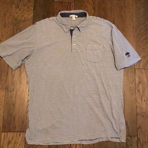 Peter Millar stripe lightweight polo